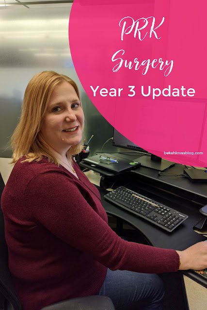 PRK eye surgery 3 year follow up