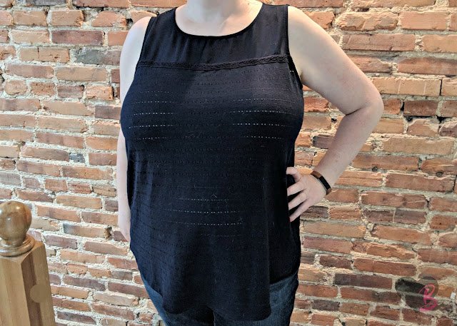 Papermoon Lucy Sheer Yoke Knit Tank