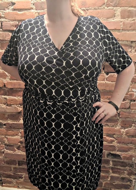 Gilli Trista Faux Wrap Jersey Dress