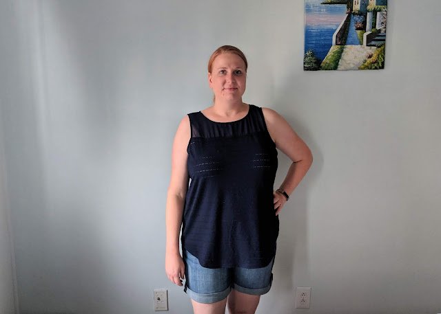 Stitch Fix PAPERMOON | Lucy Sheer Yoke Knit Tank 